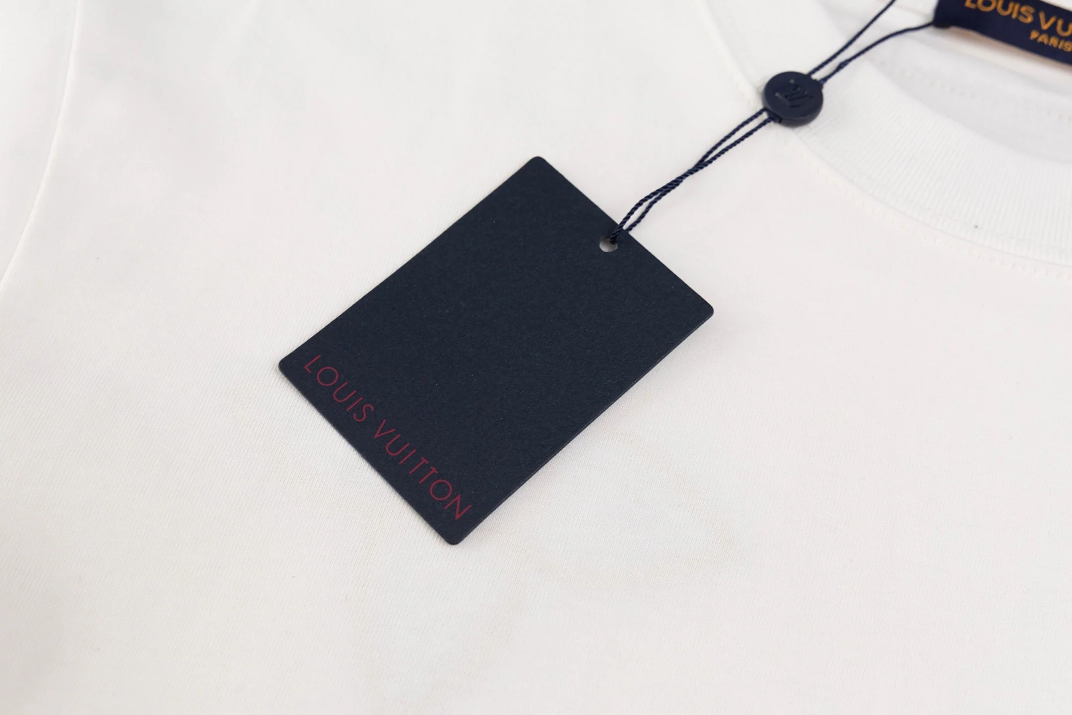 Double-sided embroidered cotton T-shirt