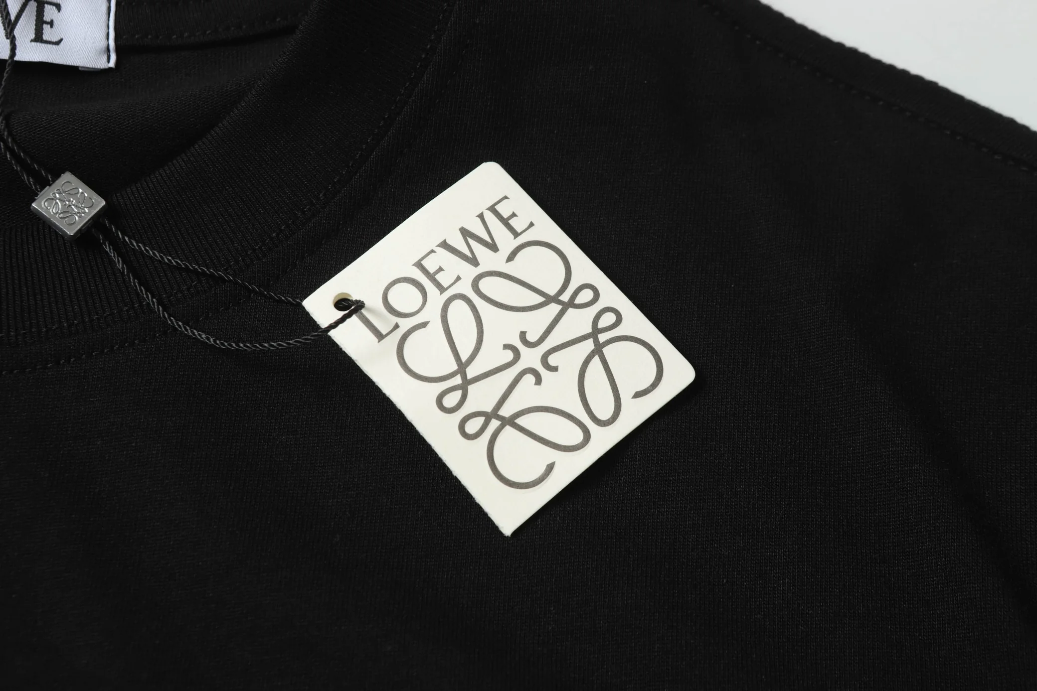 Fleece collar cotton T-shirt