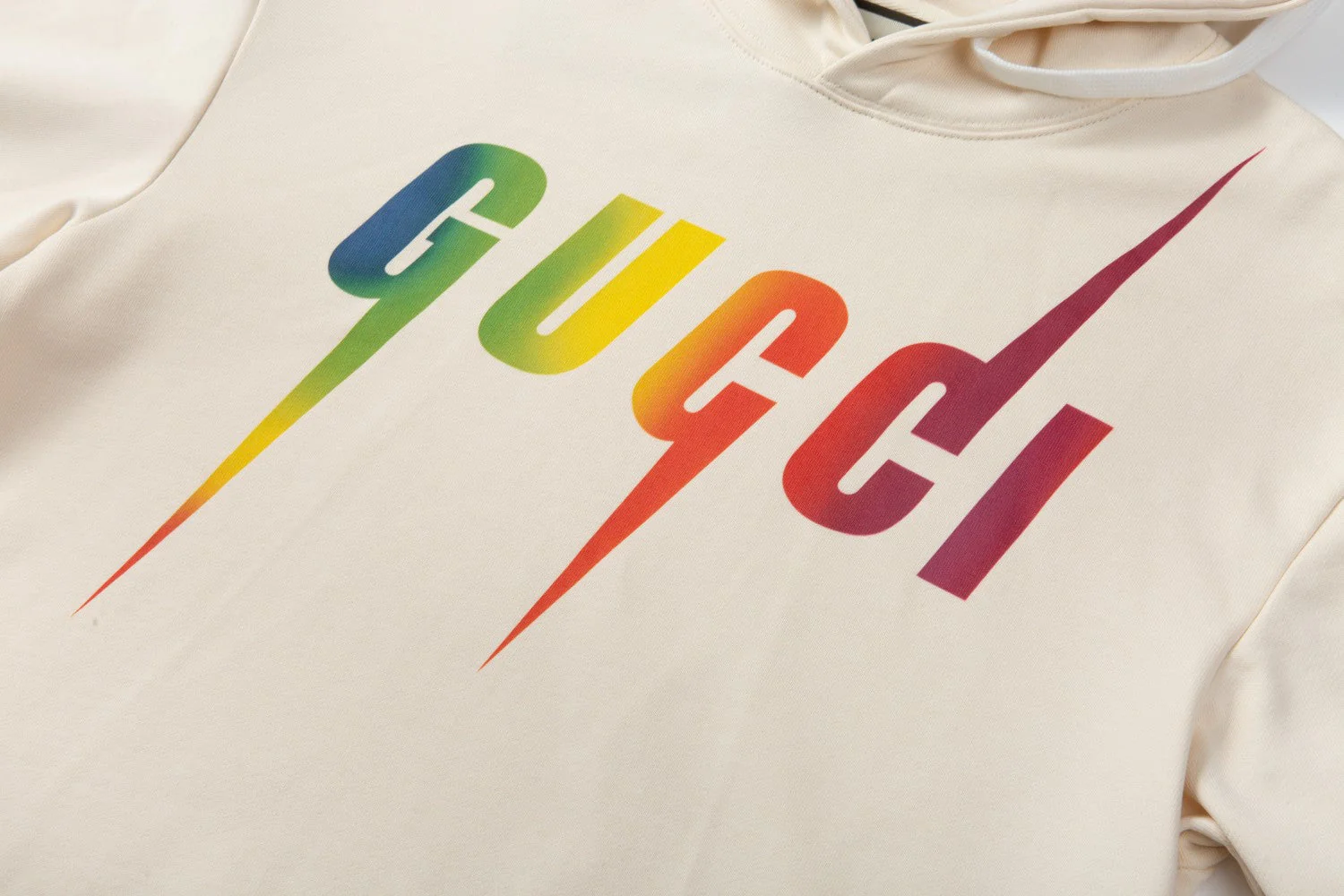 Lightning print cotton sweatshirt