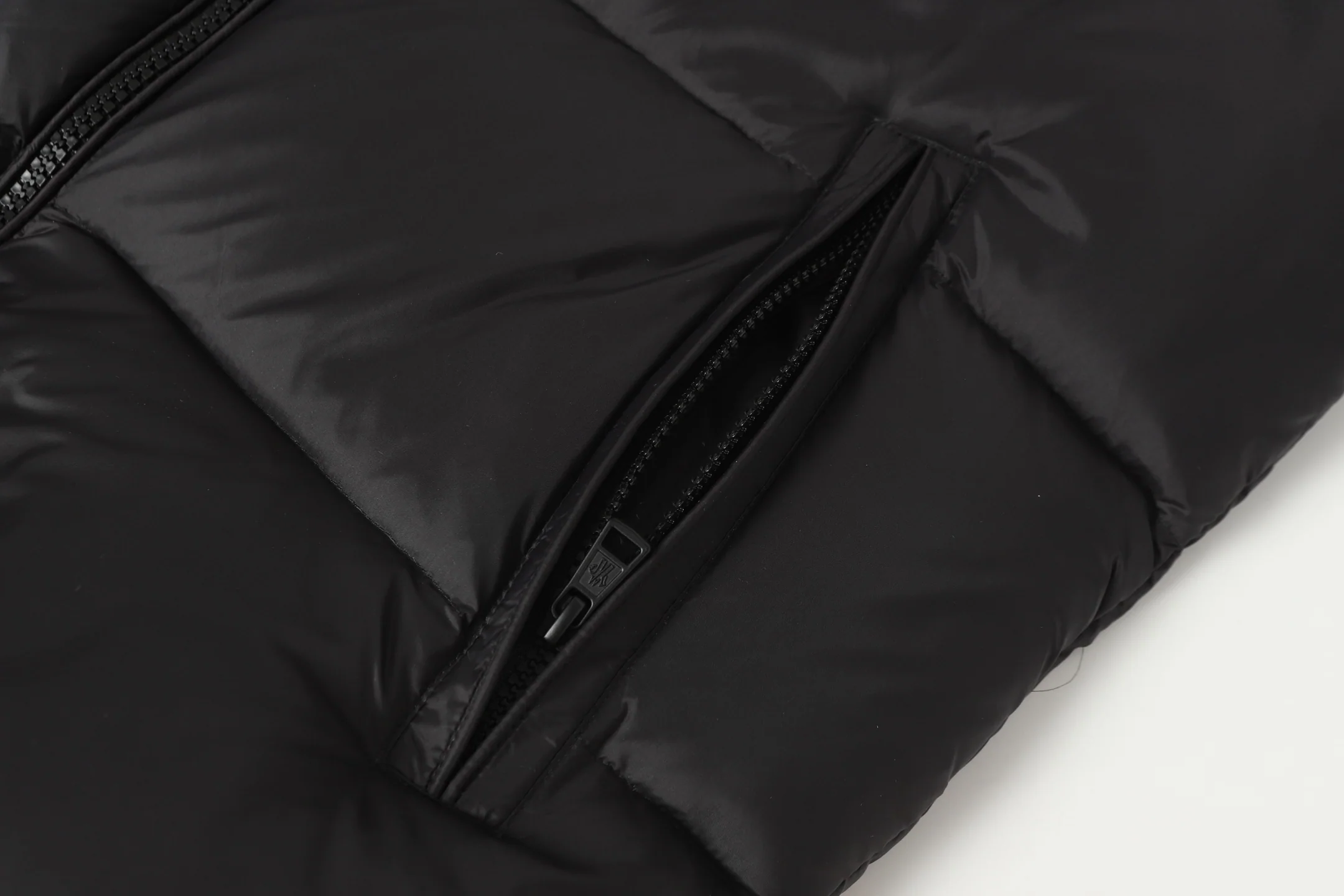 zipper stand collar down jacket