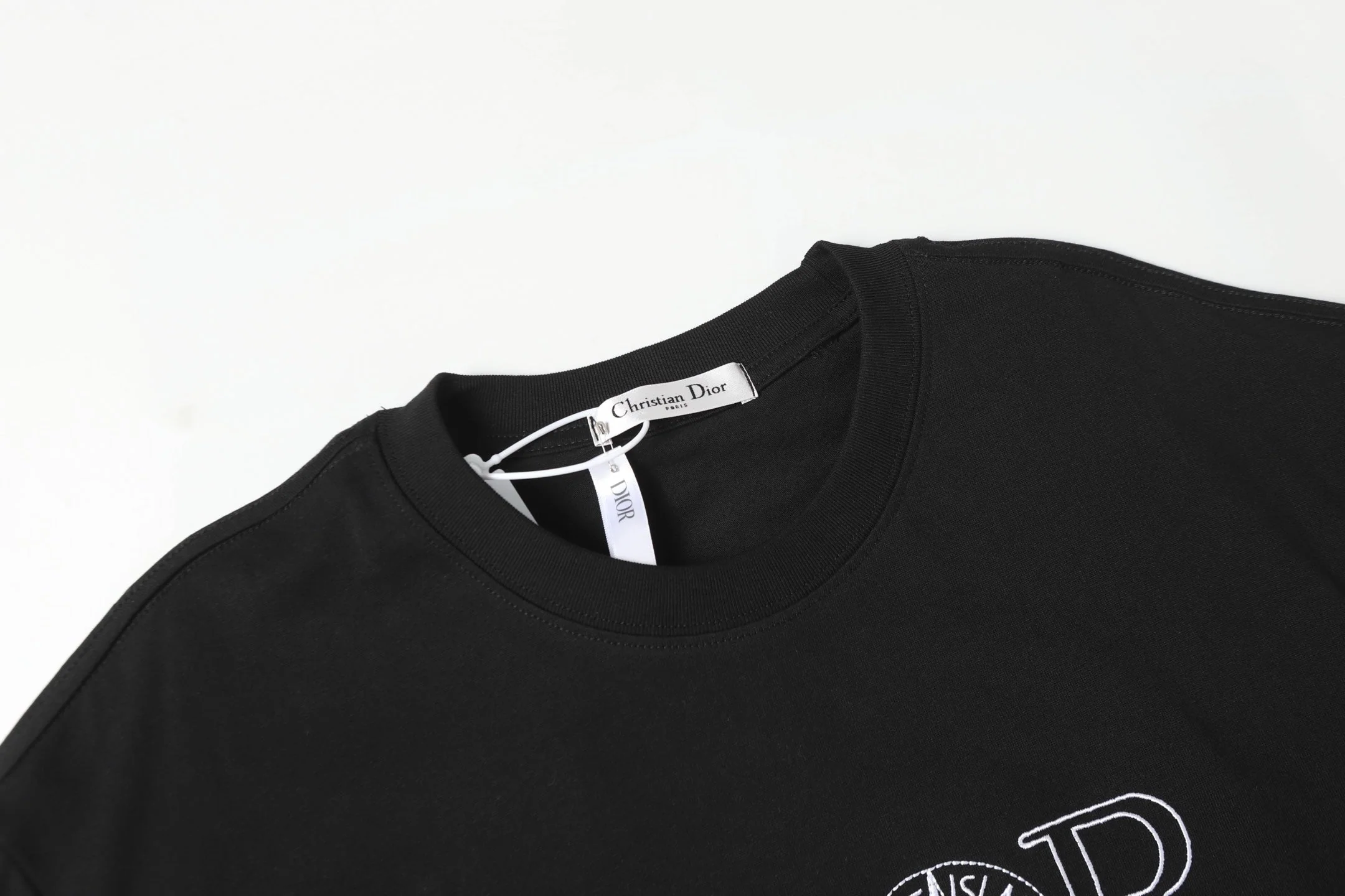 Embroidered cotton T-shirt