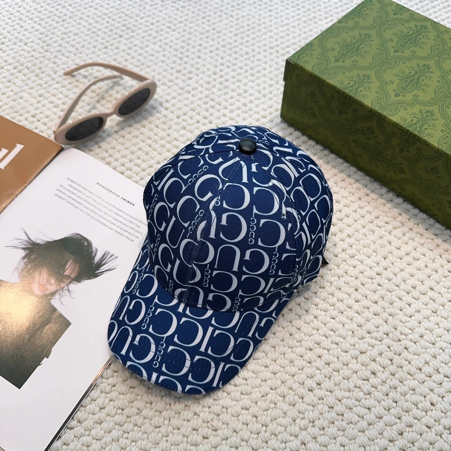 Printed lettering baseball cap