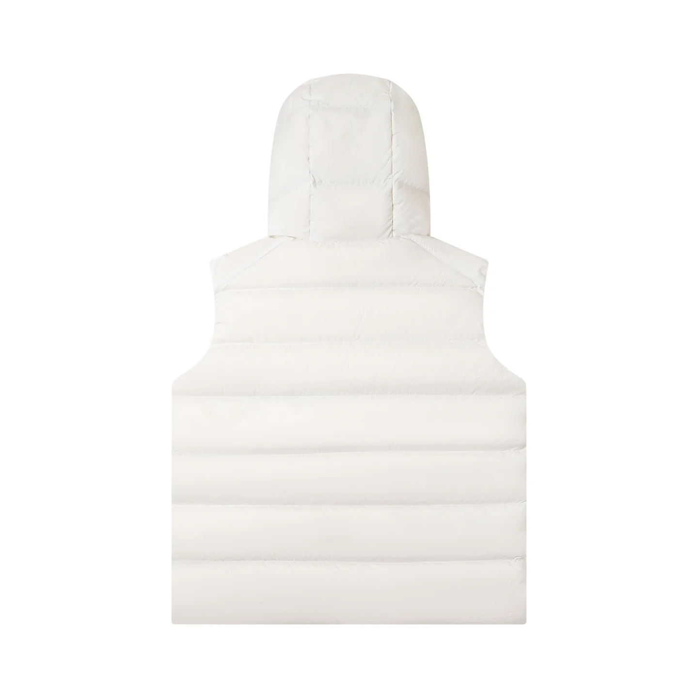 Printed hooded down vest