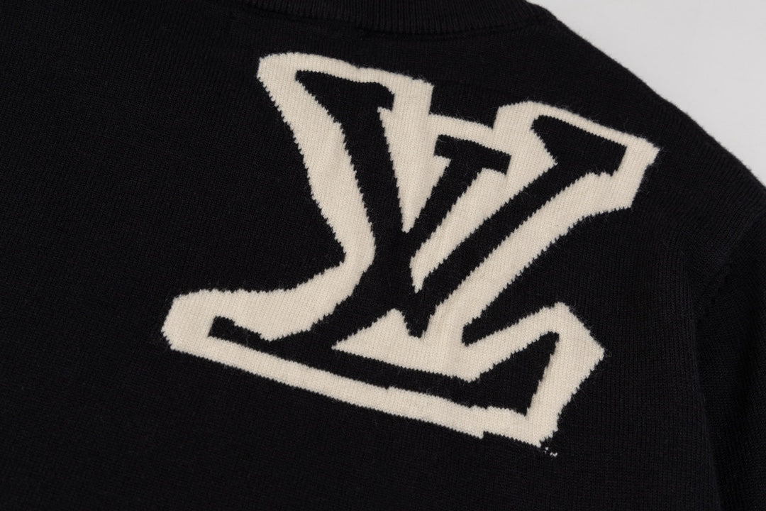 Jacquard-knit cashmere sweatshirt