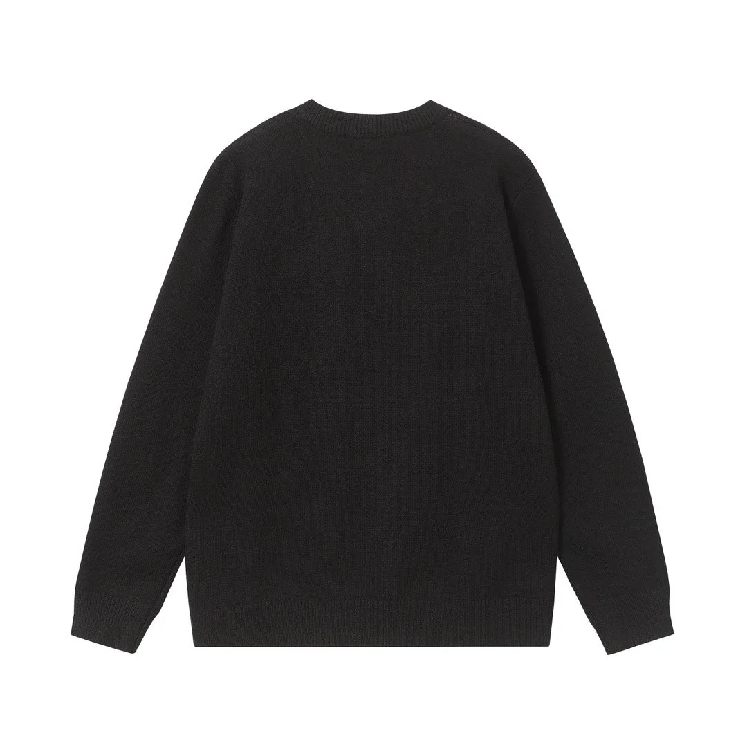 jacquard knit sweater