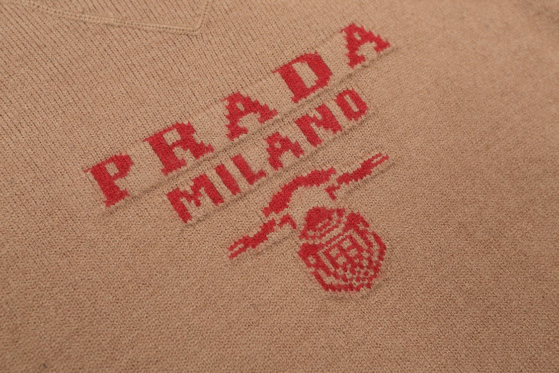 Jacquard Knitted Cashmere Sweater