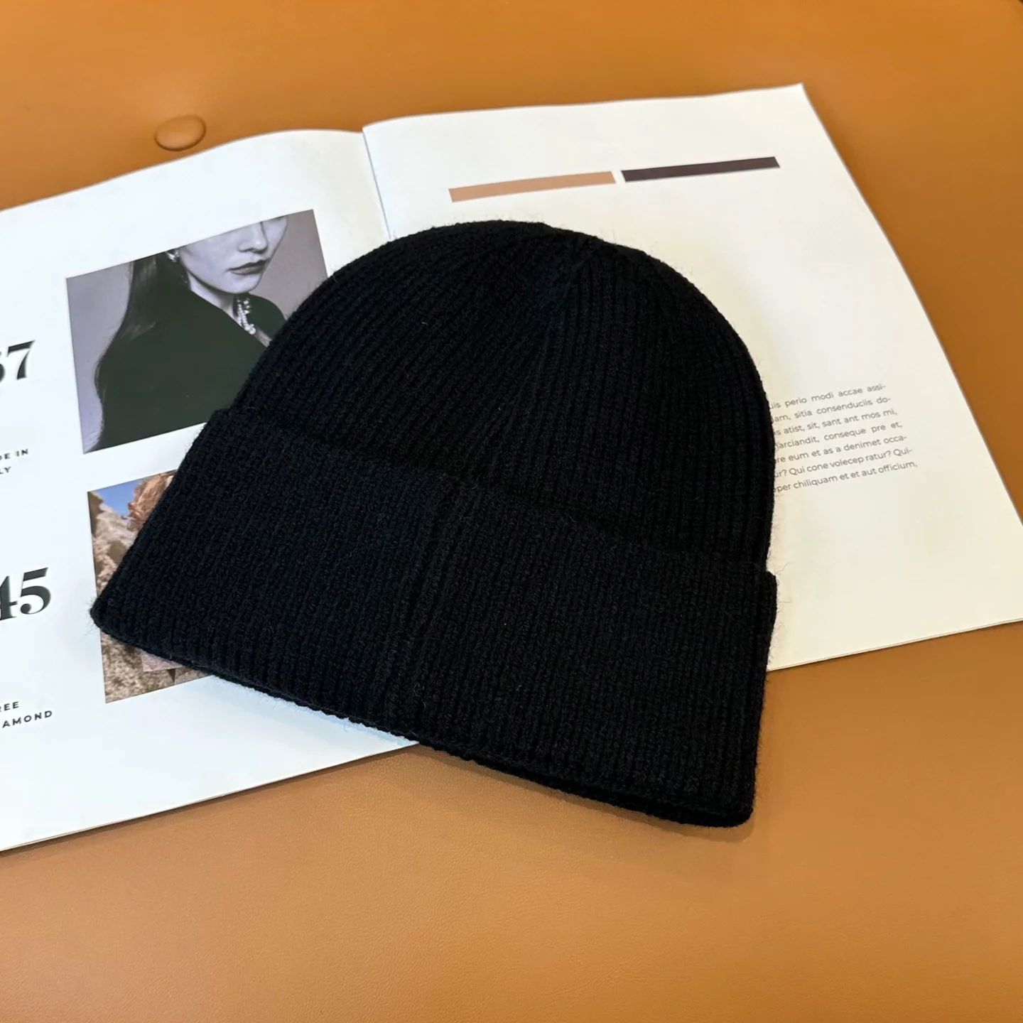 Fashionable Cashmere Knitted  Beanie
