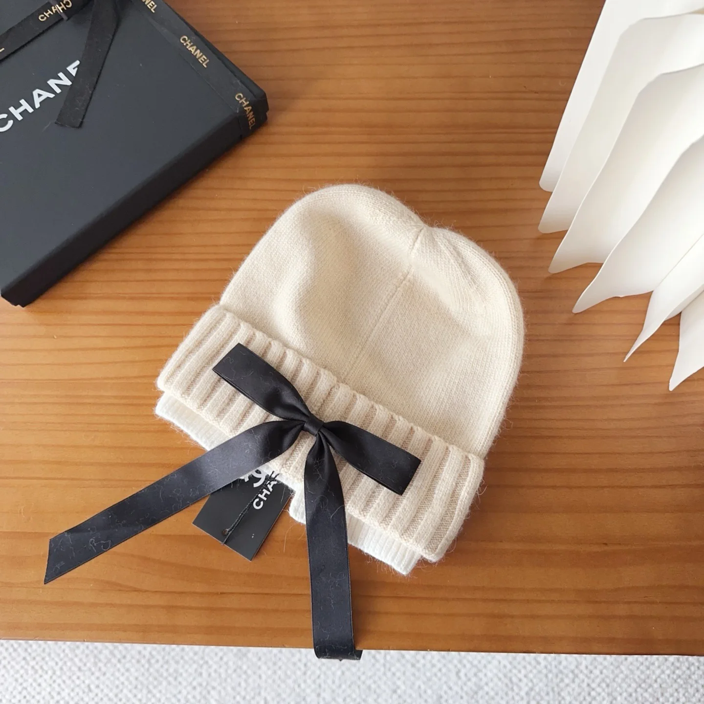 Double layer Cashmere Knitted  Beanie