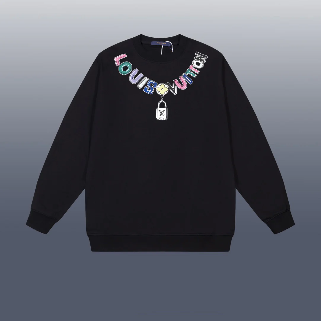 Embroidered cotton sweatshirt