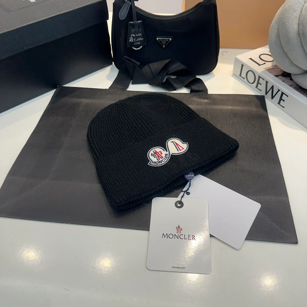 Embroidery Cashmere Knitted  Beanie