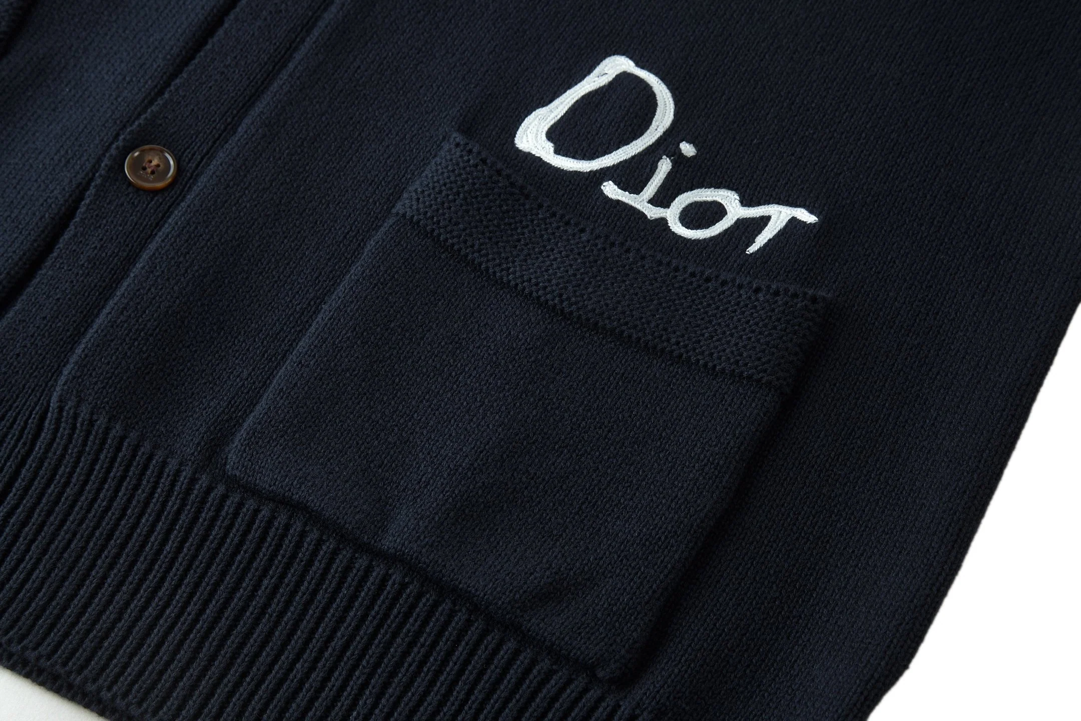 Knitted jacquard cashmere sweatshirt