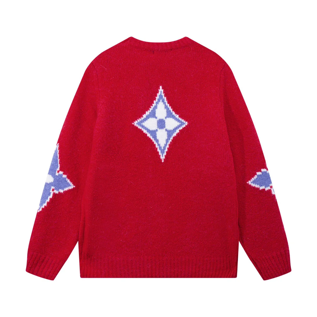 knitted jacquard sweatshirt