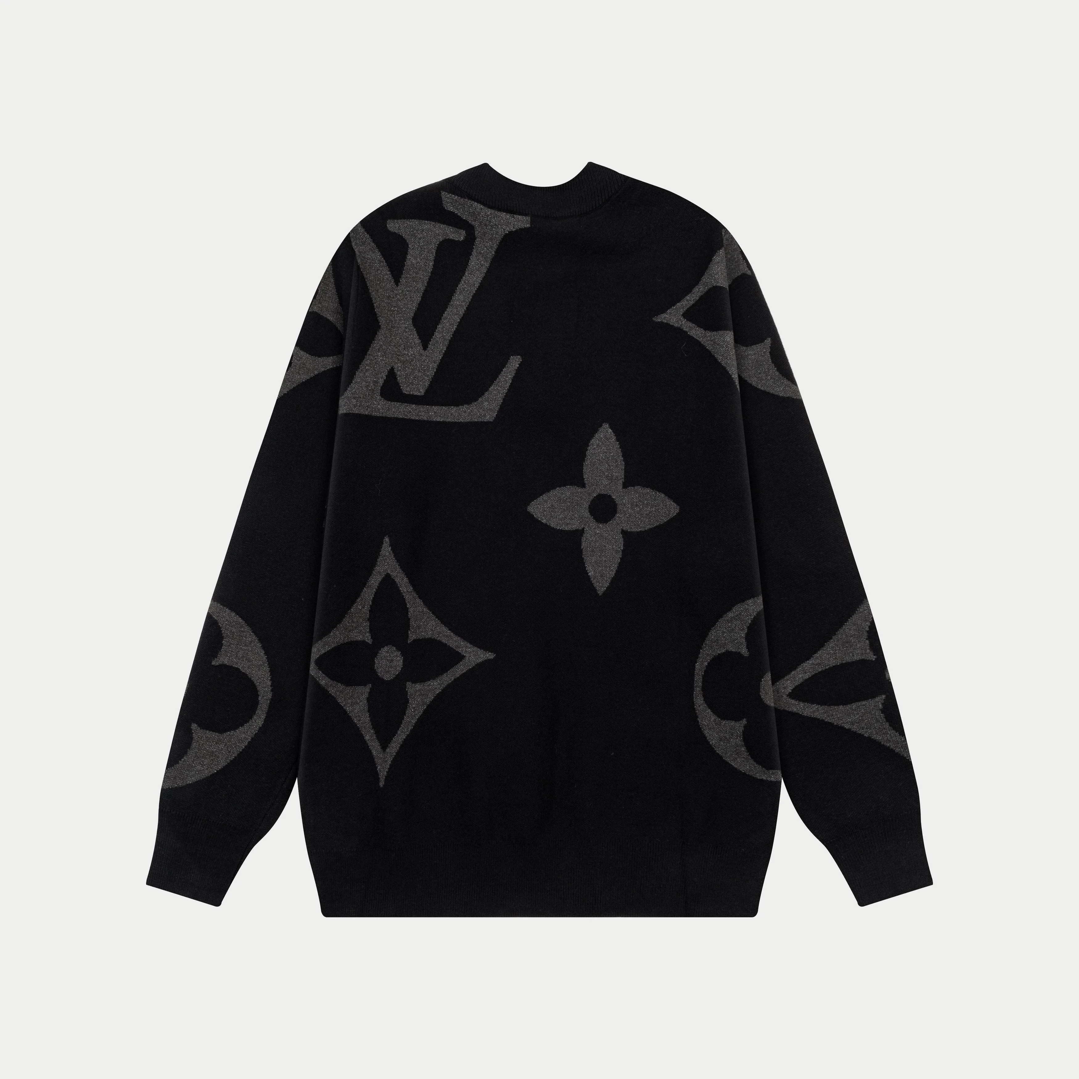 Half-zip jacquard cashmere sweater