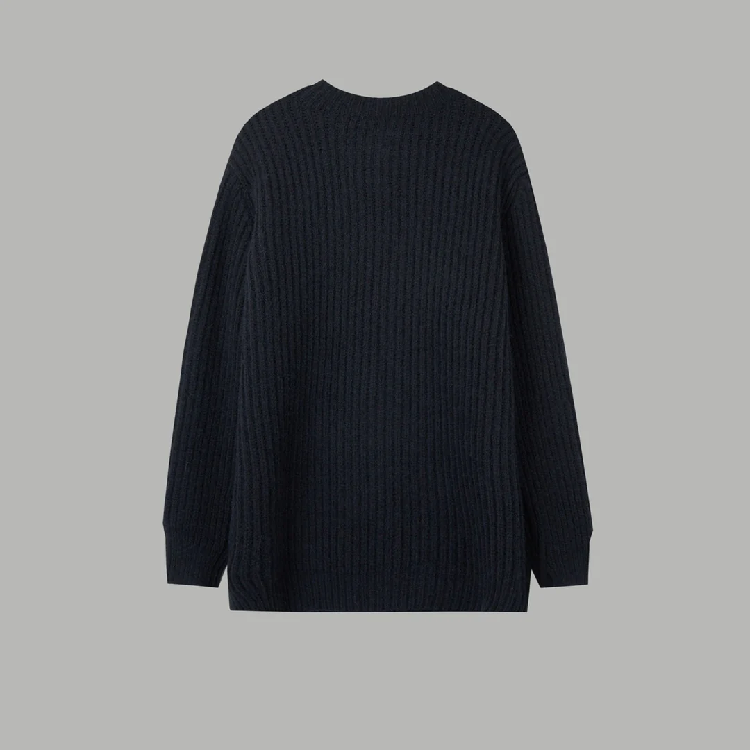 Embroidered knitted sweater cardigan