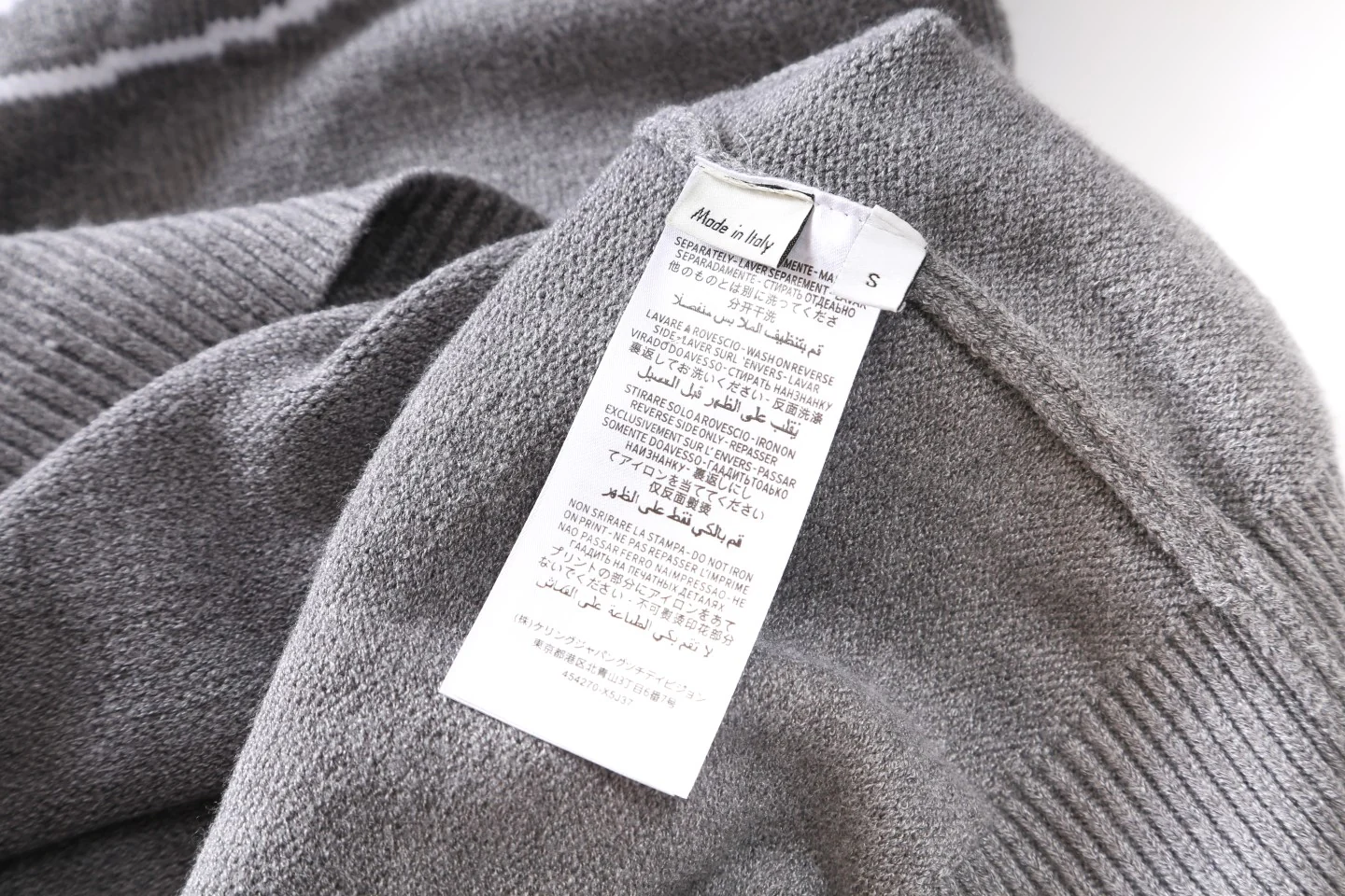 knitted jacquard cashmere sweater