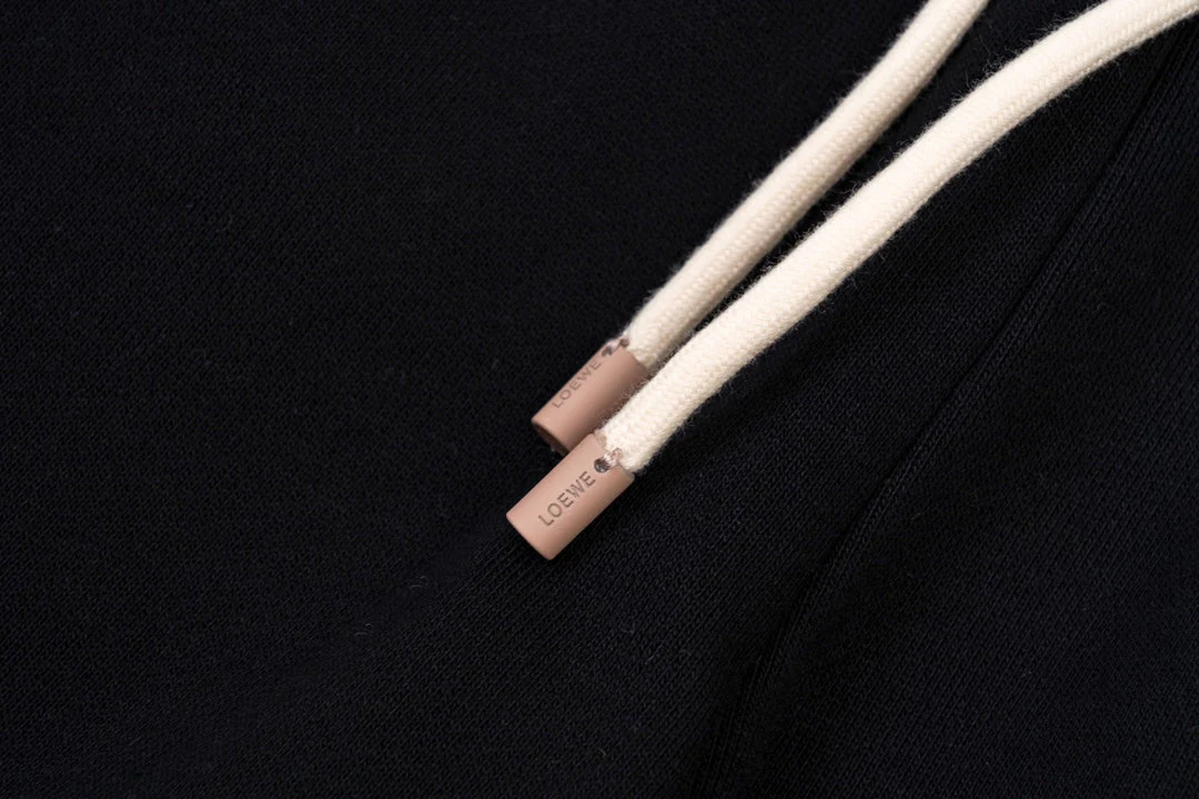 Embroidery drawstring casual trousers