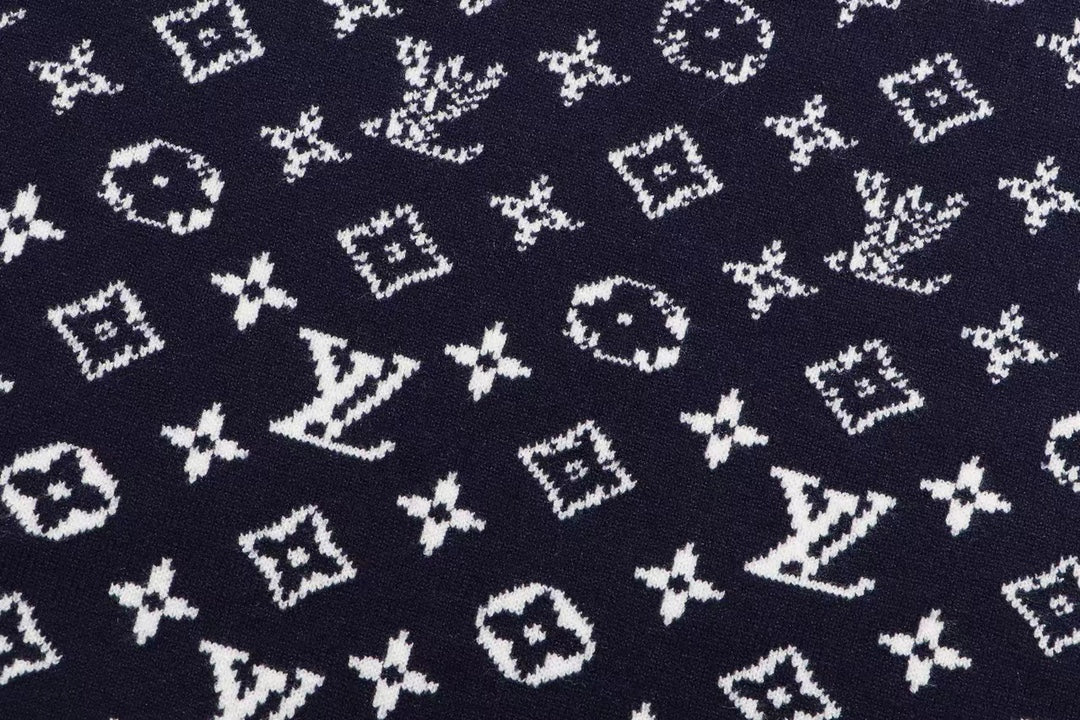 Jacquard gradient cashmere sweatshirt