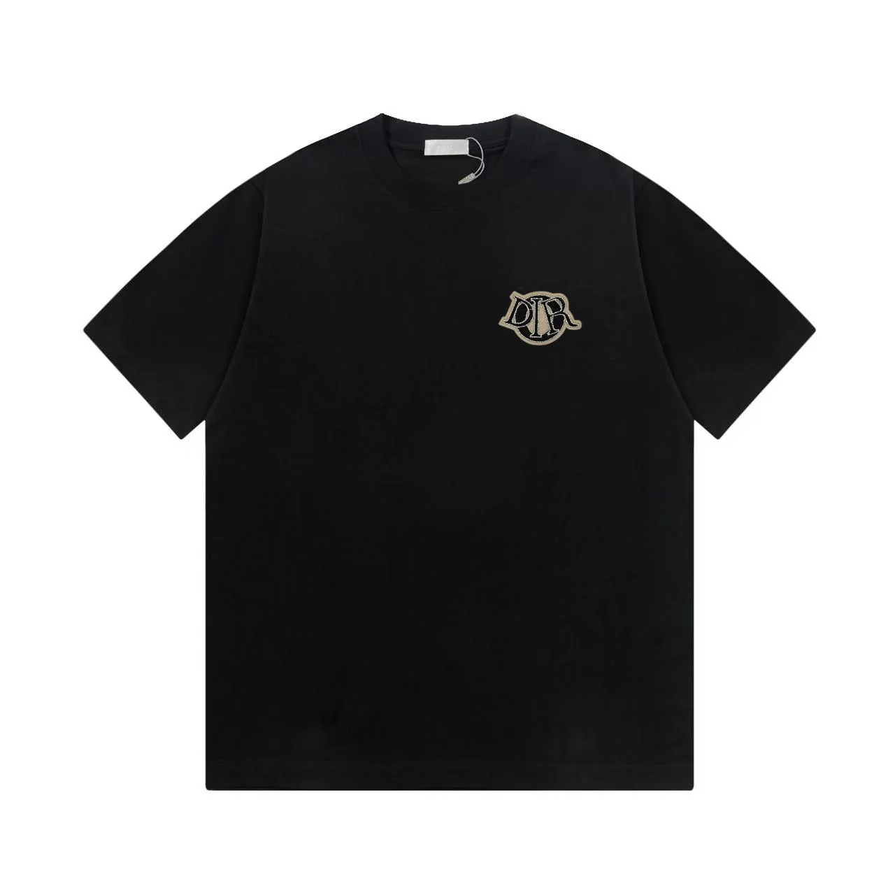 Simple embroidered cotton T-shirt