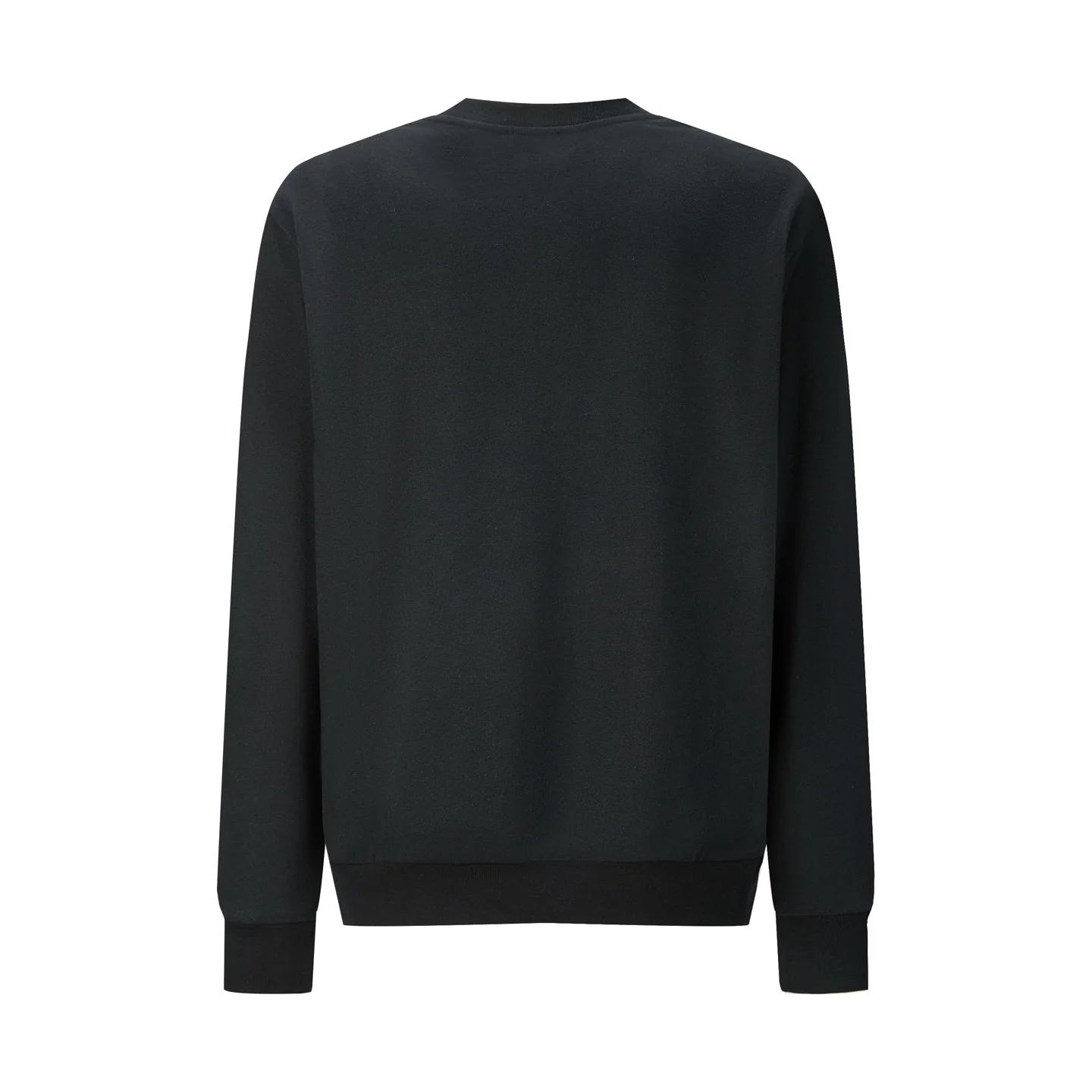 Embroidered crew neck cotton sweatshirt