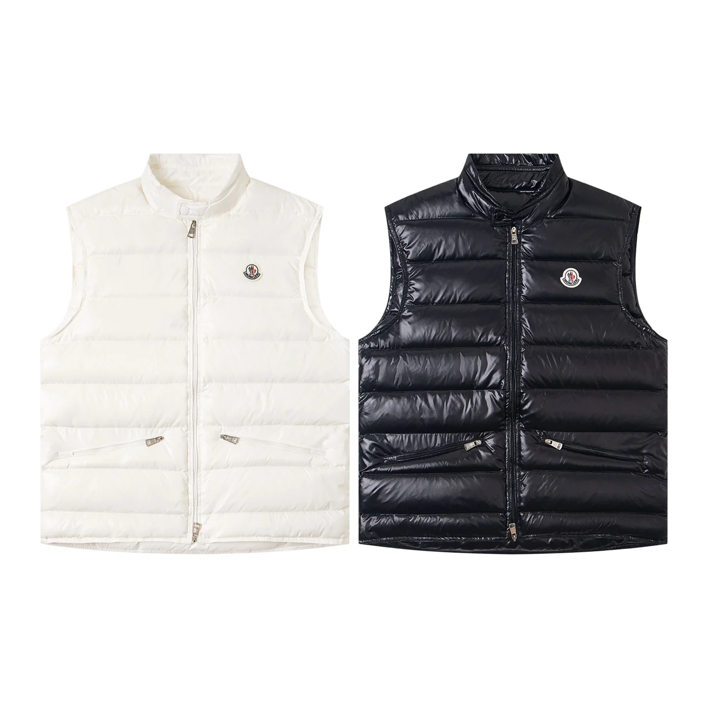 Double zip down vest