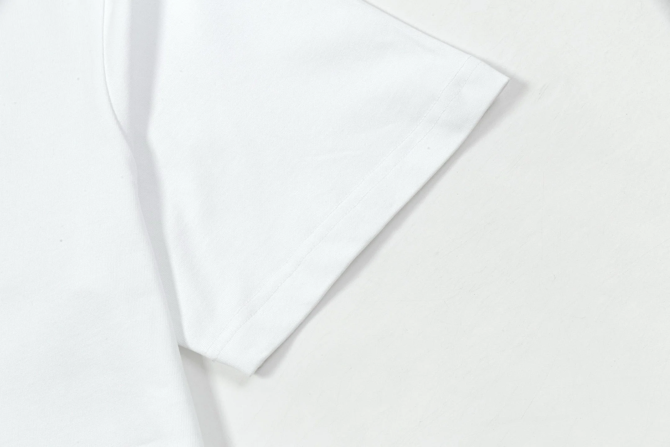 Leather embroidered print T-shirt