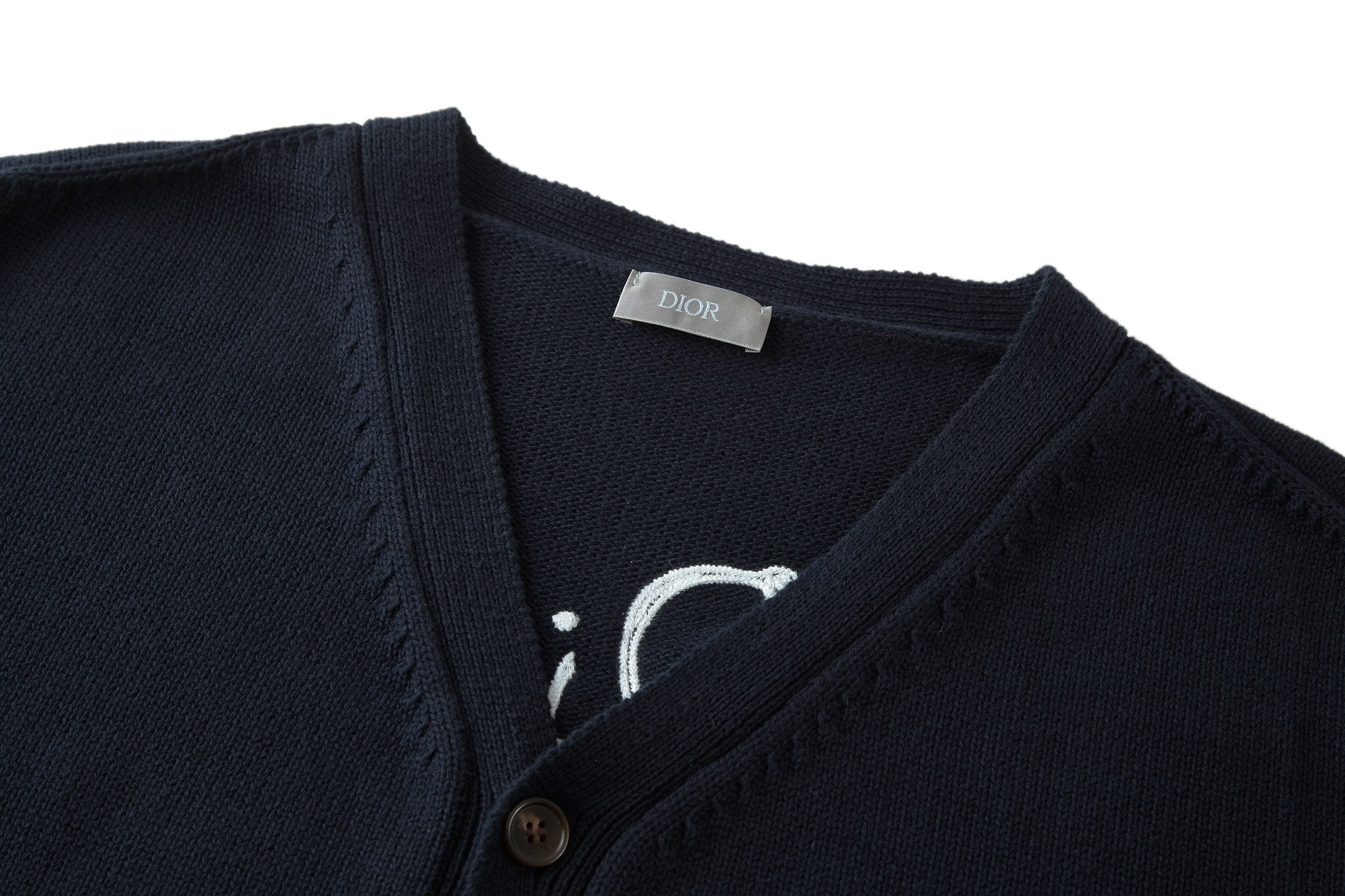 Knitted jacquard cashmere sweatshirt
