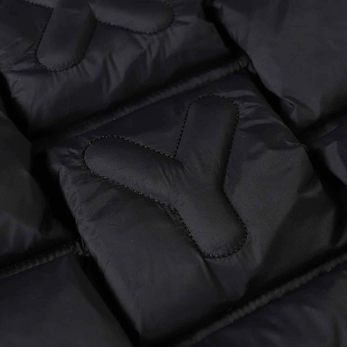 3D Quilted Zipper Down Jacket