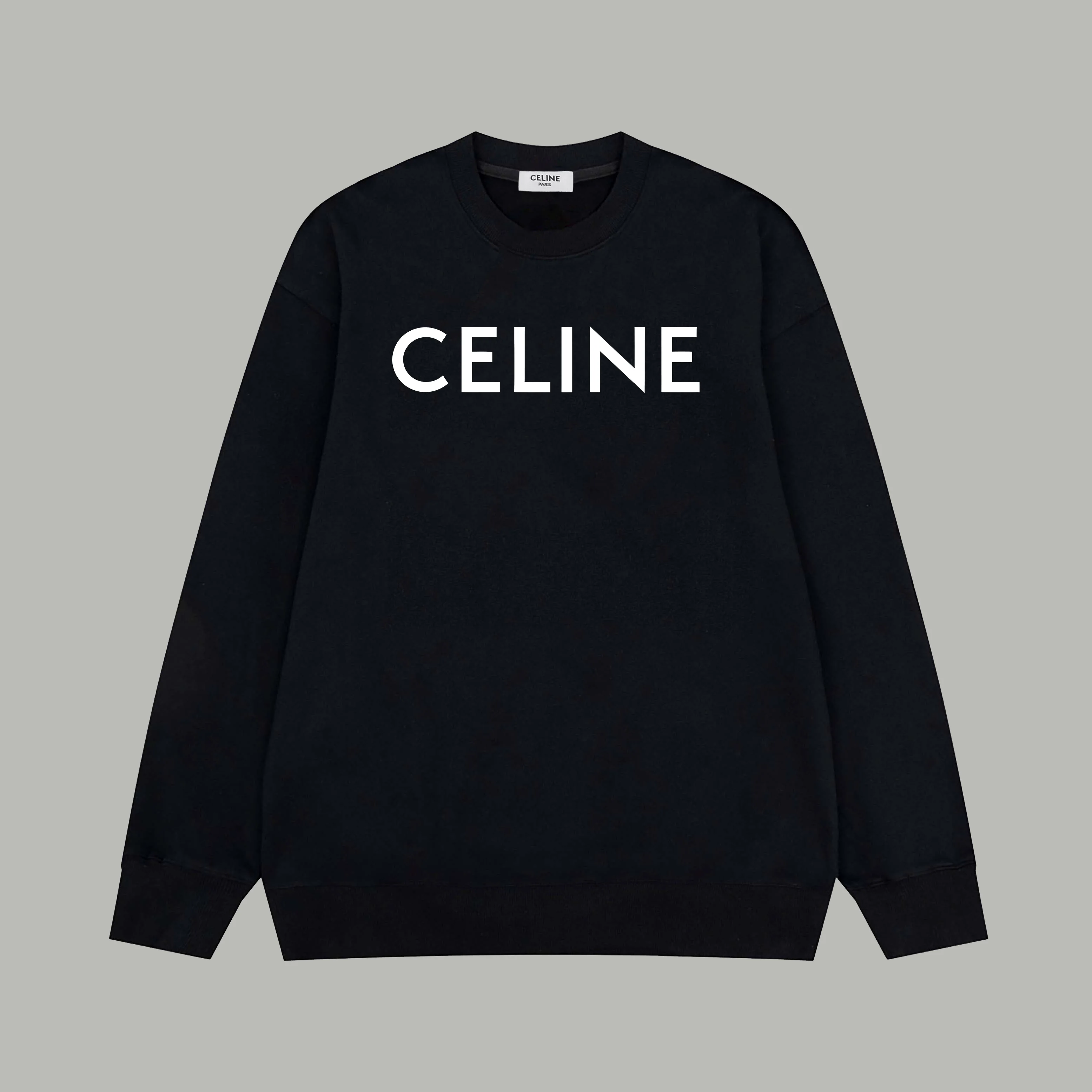 Simple printed cotton sweatshirt