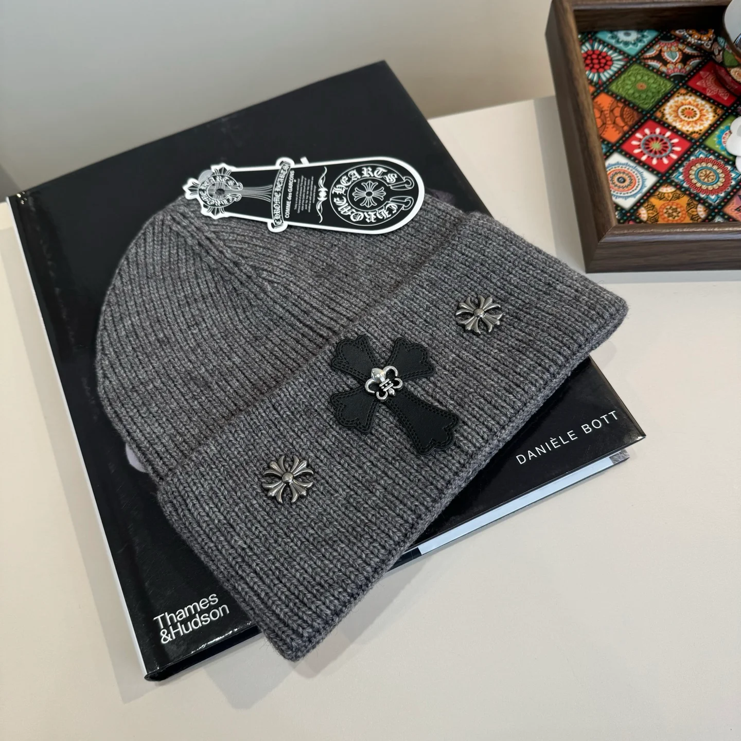 Metal Monogram Cashmere Knitted  Beanie