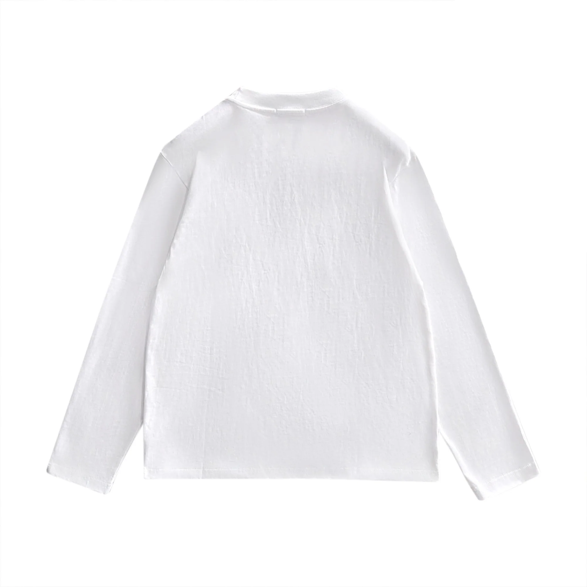 Pocket cotton long-sleeved sweatshirt