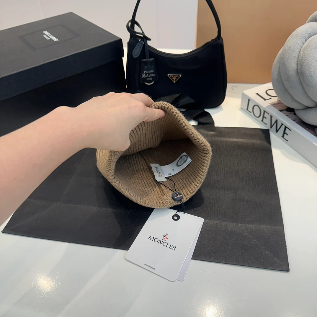 Embroidery Cashmere Knitted  Beanie