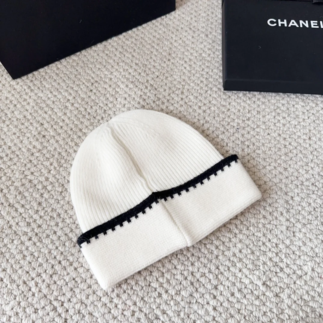 Embroidered Wool Knit Beanie
