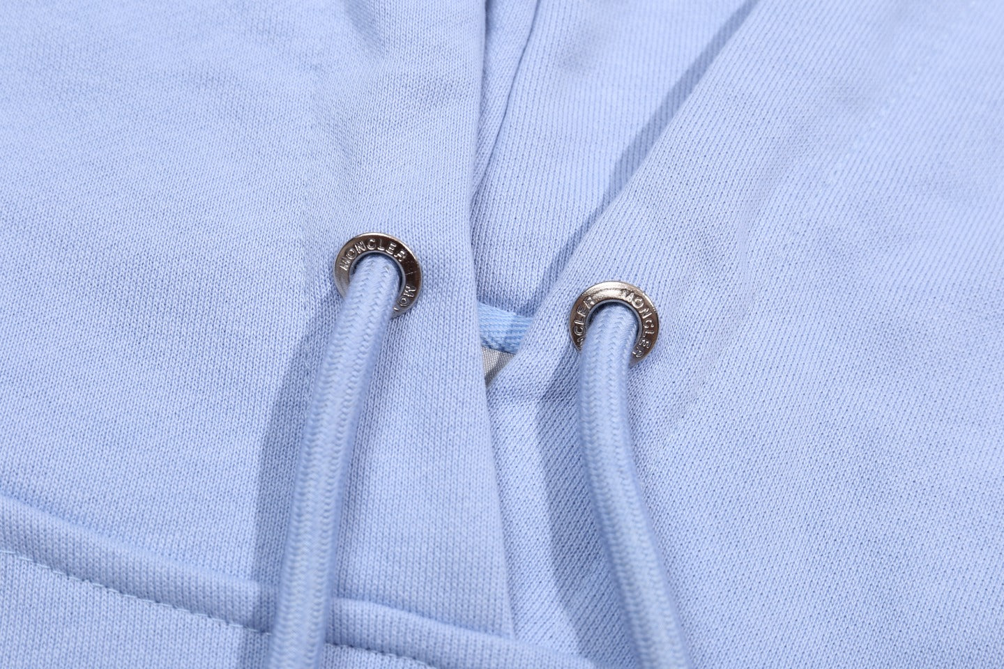 Embroidered cotton hooded sweatshirt