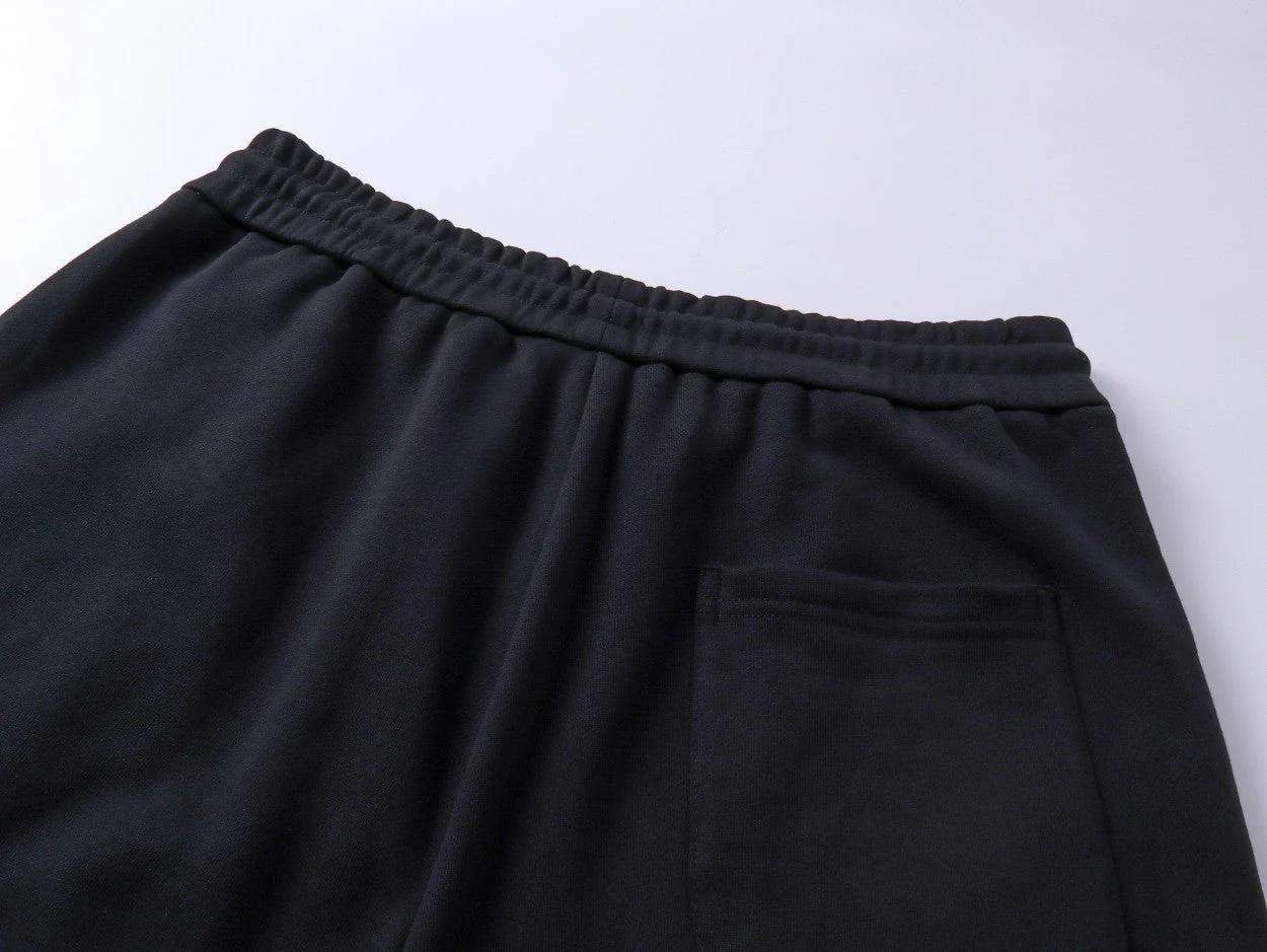 Embroidery drawstring casual trousers