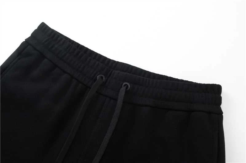 Laminating drawstring casual trousers