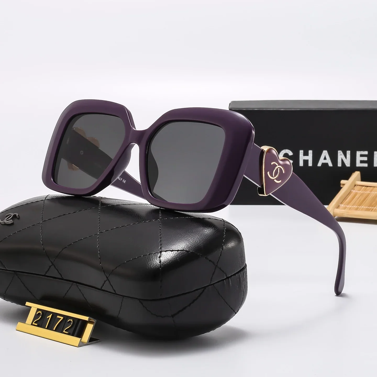 6 Colors Square Frame HD Lens Sunglasses  2172