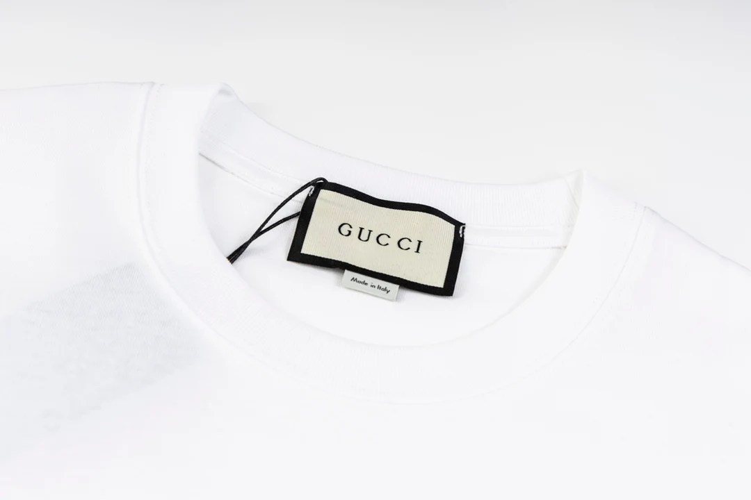 Printed crew neck cotton T-shirt