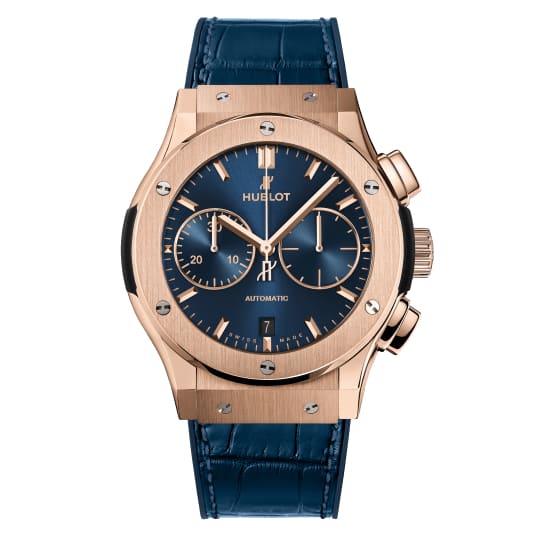 Hublot Classic Fusion Chronograph King Gold Blue Ref. # 521.OX.7180.LR