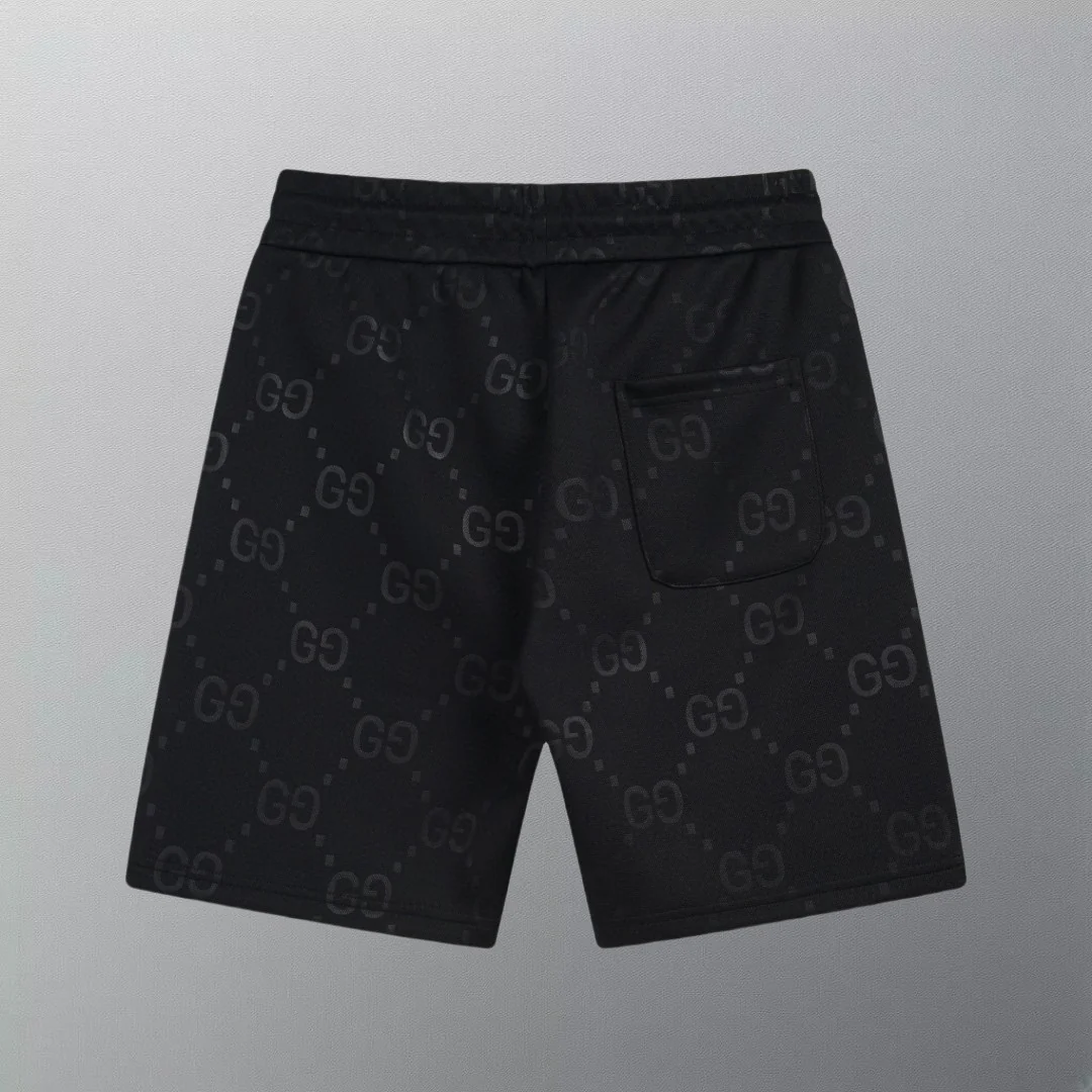 EMBOSSED COTTON SHORTS