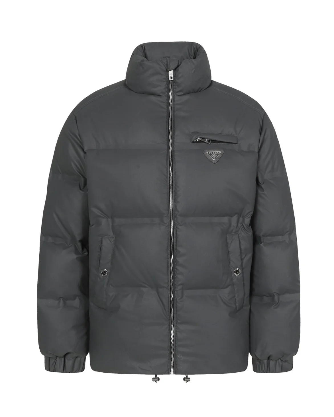 Stand Collar Grey Down Jacket