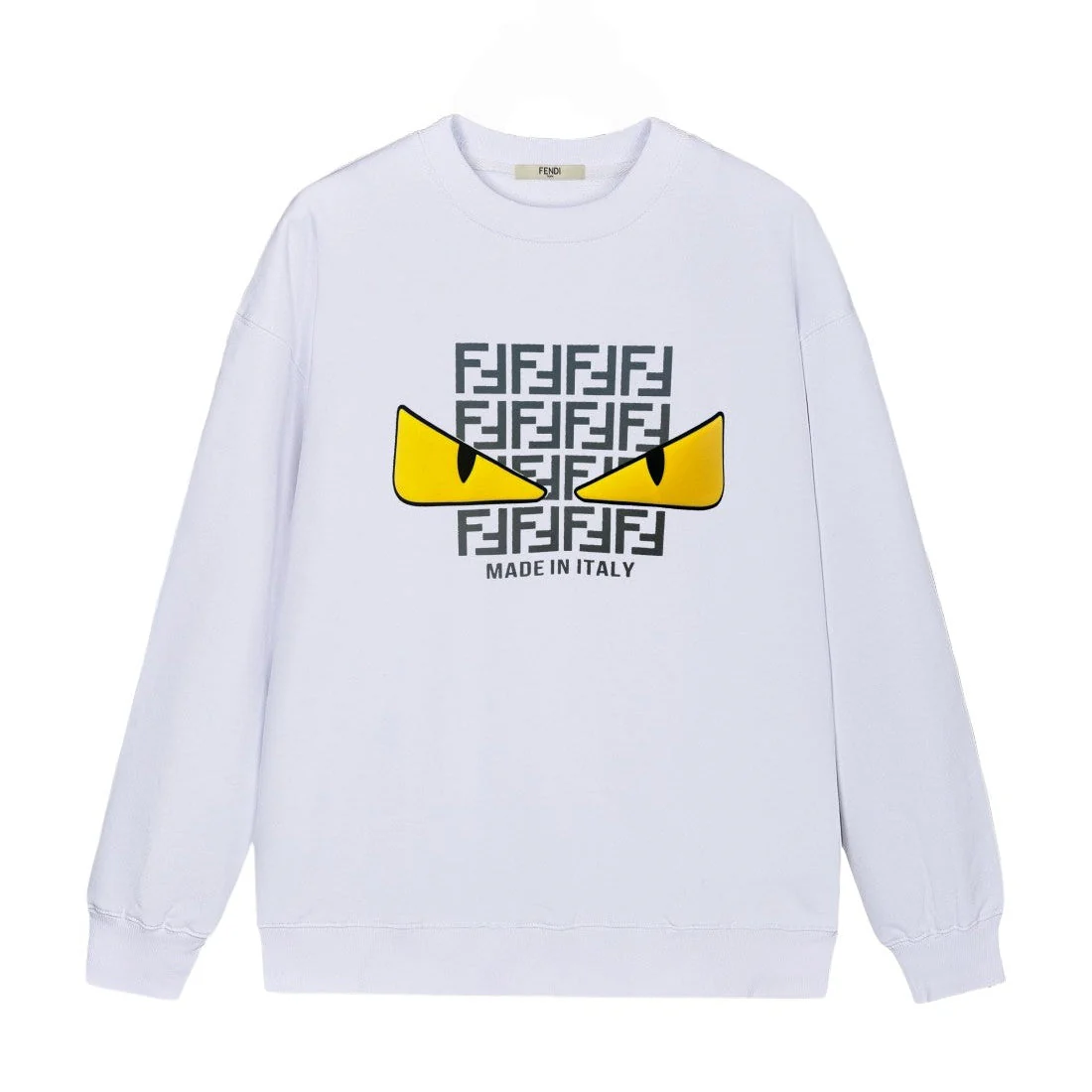 Monster Eyes Letters Pattern Sweatshirt