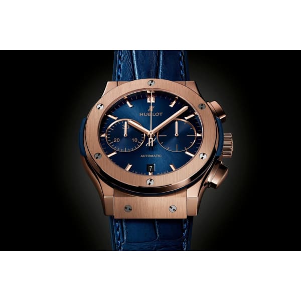 Hublot Classic Fusion Chronograph King Gold Blue Ref. # 521.OX.7180.LR
