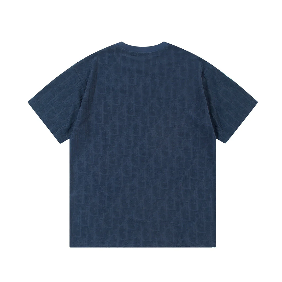 Jacquard towelling T-shirt