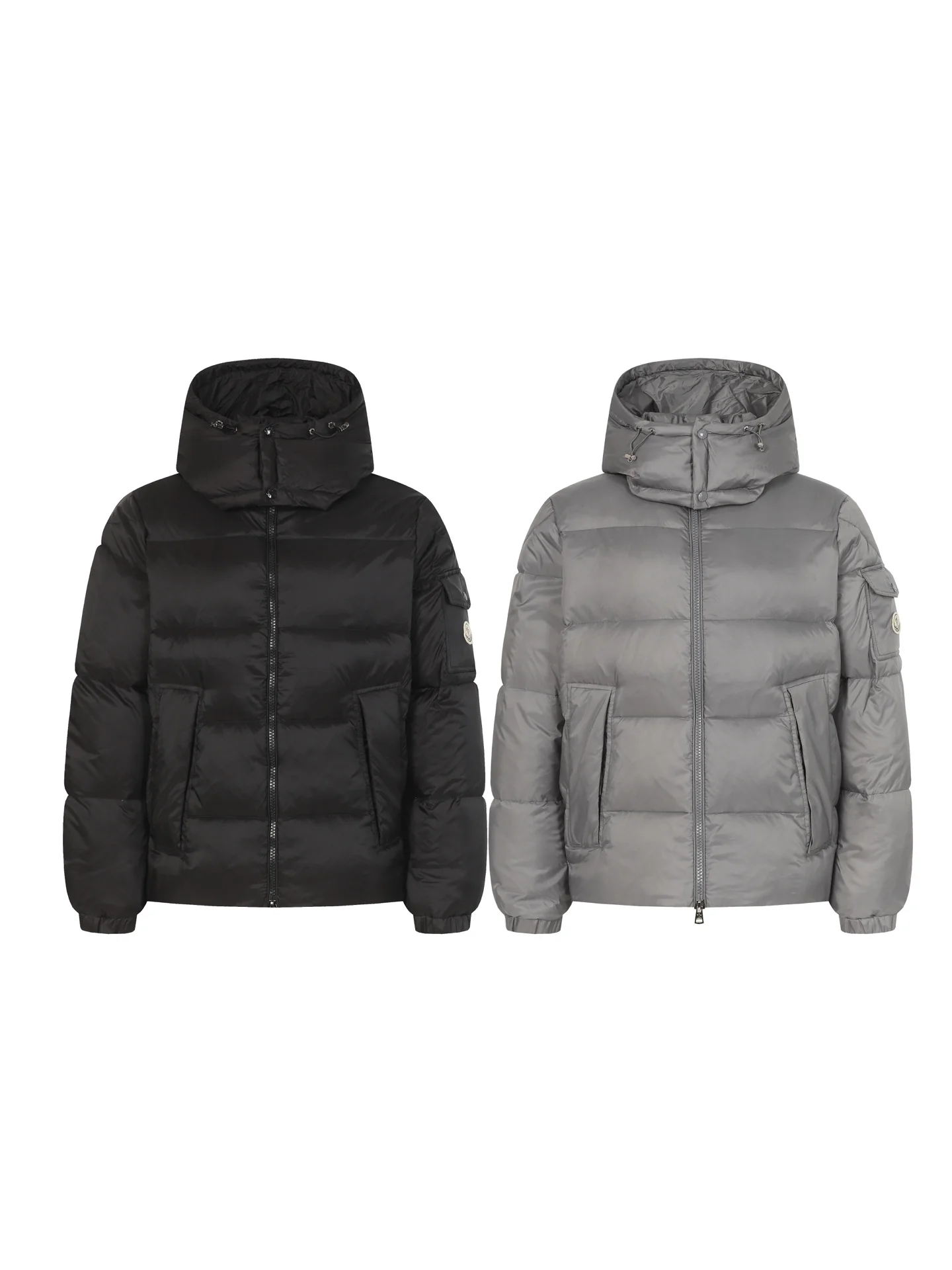 Pocket down hooded jacket