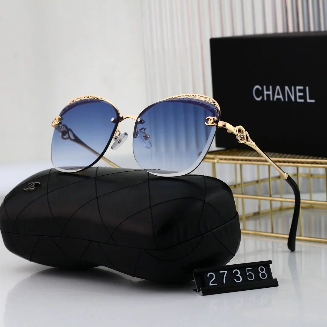 7 colors high-definition lens thin lens frameless metal sunglasses 27358