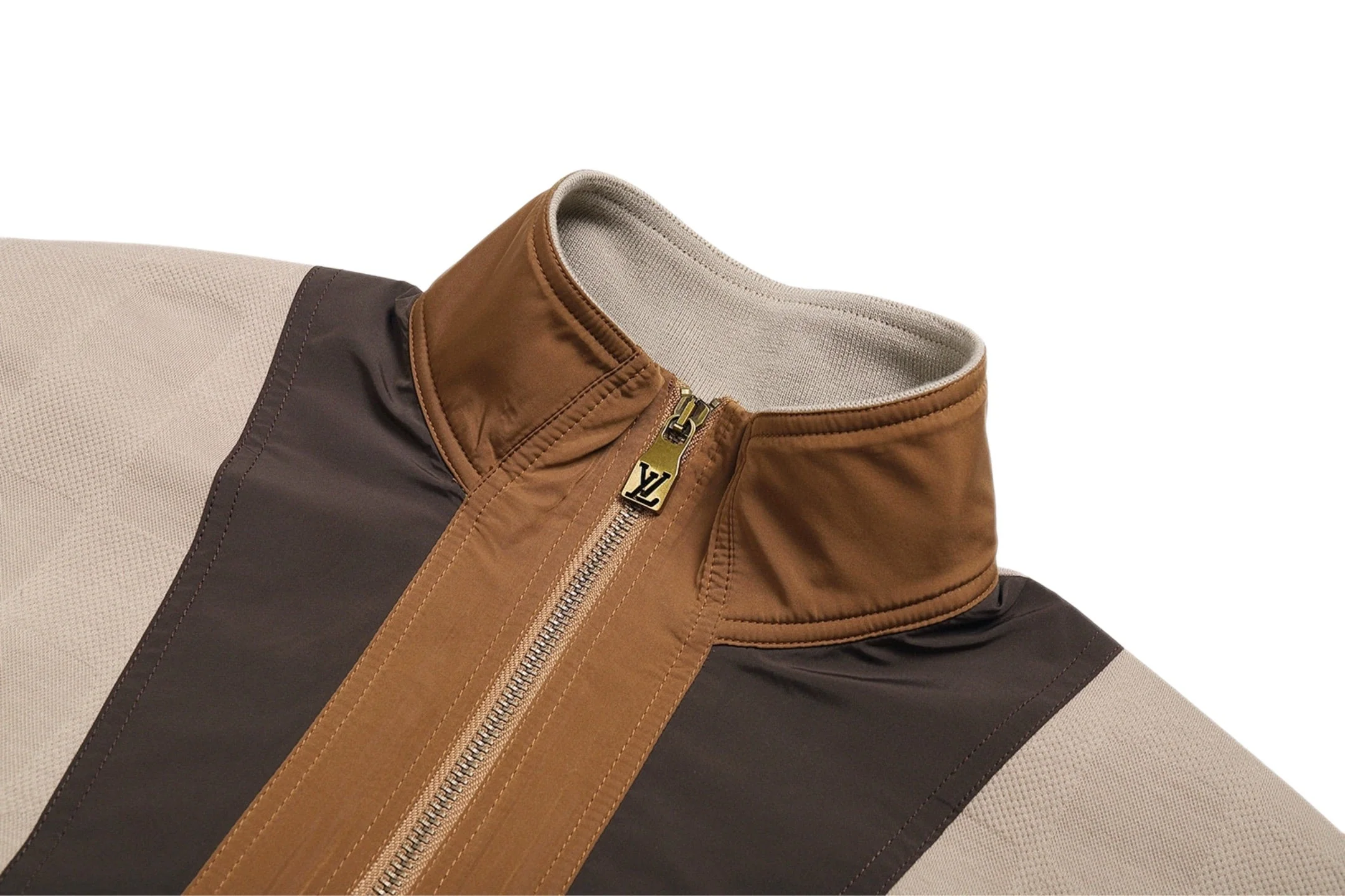 Khaki Half-Zip Sweatshirt
