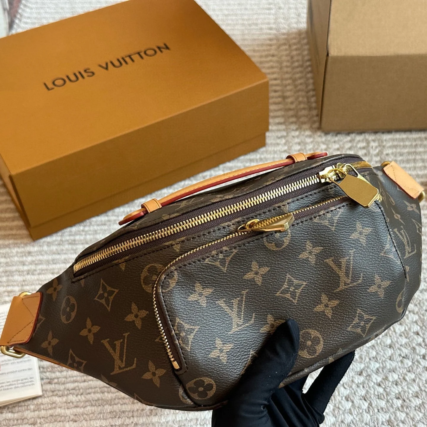 Unisex Fashion Leather waist bag