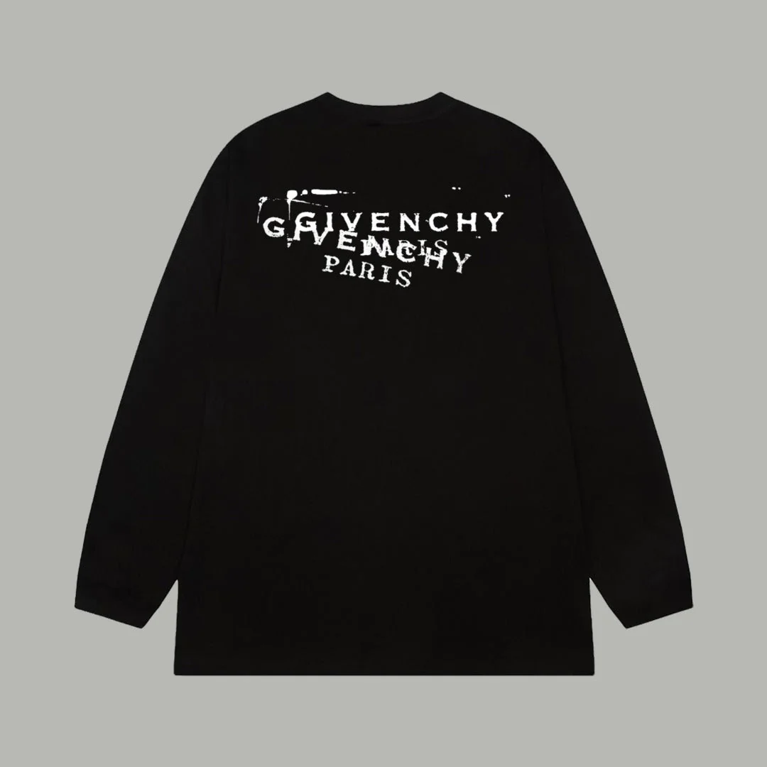 Printed cotton long-sleeved T-shirt