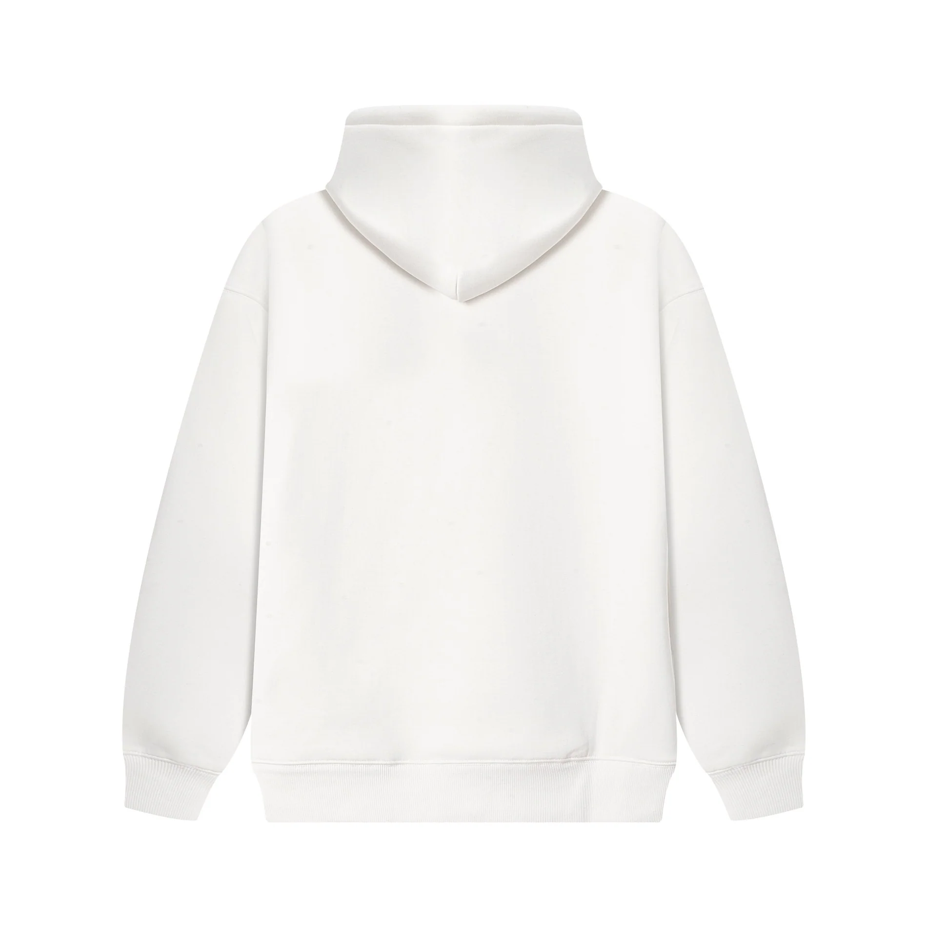 Embroidered cotton hooded sweatshirt