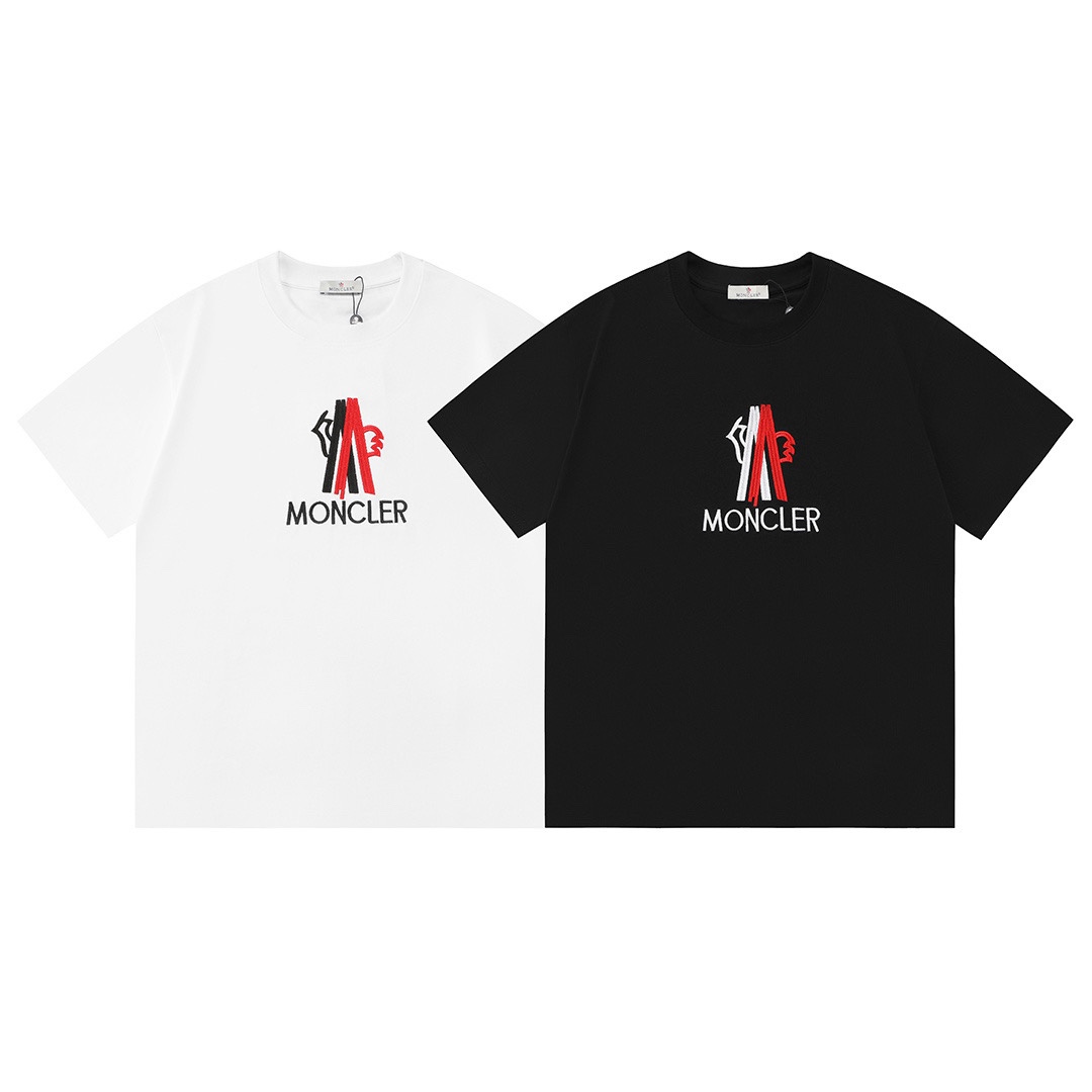 Embroidered logo cotton T-shirt